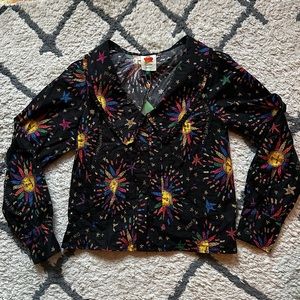 Farm Rio | Rainbow Suns Top | Size S